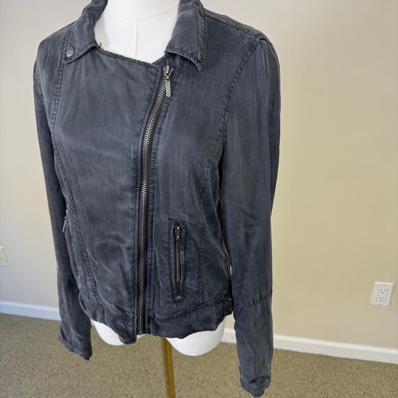 Max Jeans 100% Tencel Zip UP Long Sleeve Jacket US Women's S - Picture 3 of 8